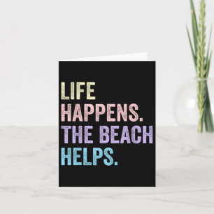Das Leben passiert, der Strand hilft dem Spaß Spri Karte