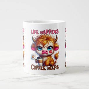 Das Leben passiert, Kaffee hilft Jumbo-Tasse
