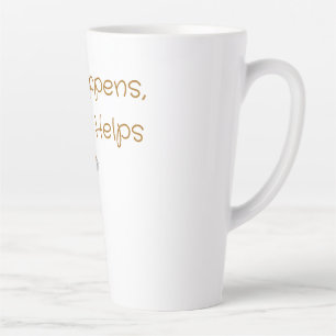 Das Leben passiert, Kaffee hilft – Lustiges Kaffee Milchtasse