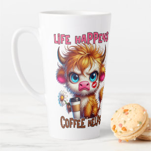 Das Leben passiert, Kaffee hilft Milchtasse