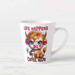 Das Leben passiert, Kaffee hilft Milchtasse
