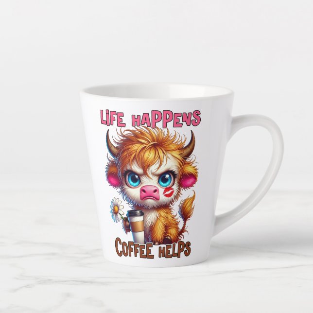 Das Leben passiert, Kaffee hilft Milchtasse (Rechts)