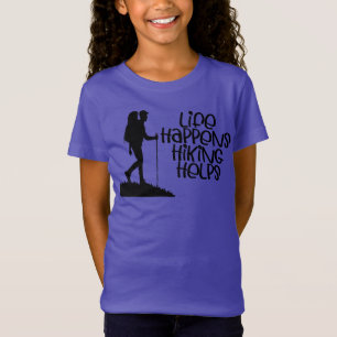 Das Leben passiert, Wandern hilft, Lustiges Wander T-Shirt