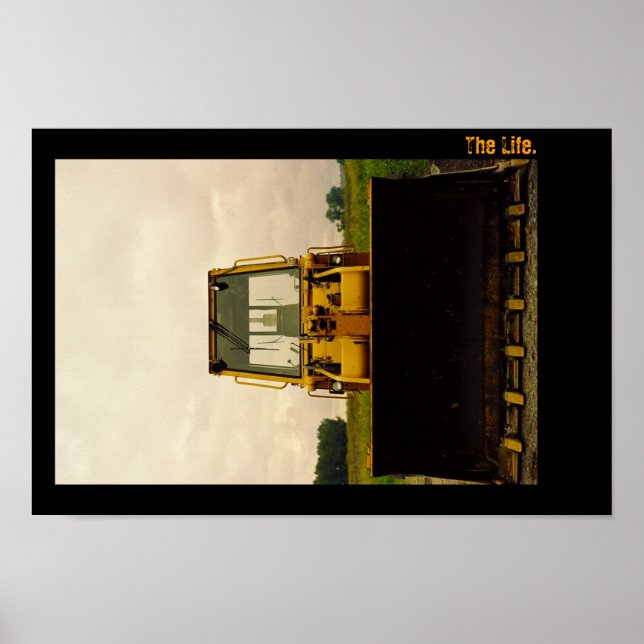 Das Leben. Traktorportrait. Poster (Vorne)