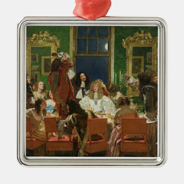Das Leben von Buckingham, 1853-55 (Öl auf Silbernes Ornament (Vorne)