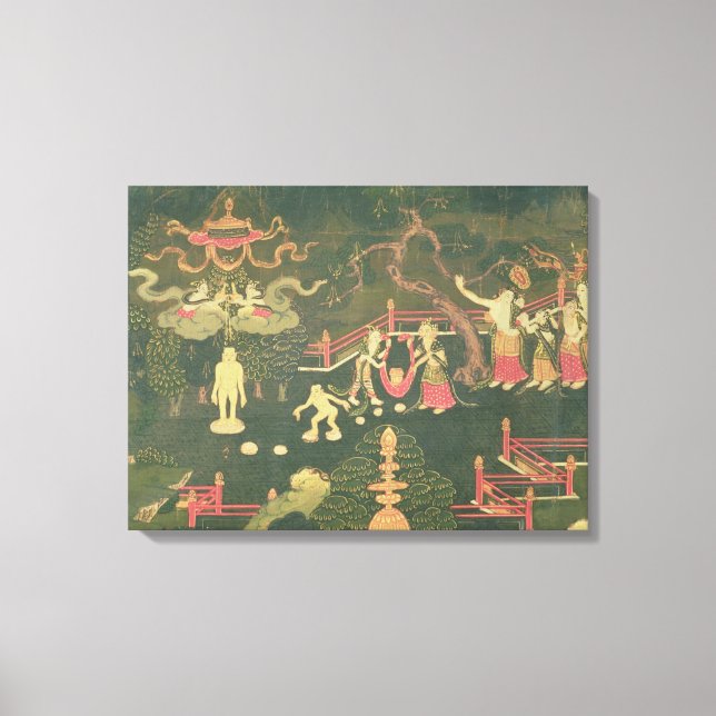 Das Leben von Buddha Shakyamuni Leinwanddruck (Vorderseite)