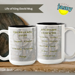 Das Leben von König David inspirierend Christlich Zweifarbige Tasse