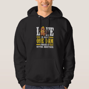Das Leben von Mens ist nur ein Projekt nach dem an Hoodie