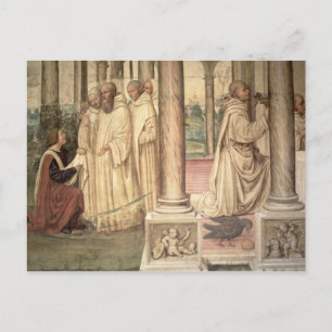 Das Leben von St. Benedikt (Fresko) (Detail) 2 Postkarte