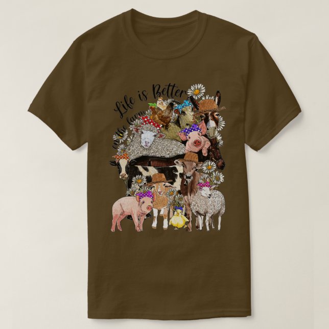 Das Leben von Western auf der Schweinekühe ist bes T-Shirt (Design vorne)