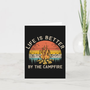 Das Leben wird besser durch das Campfire-Camping Karte