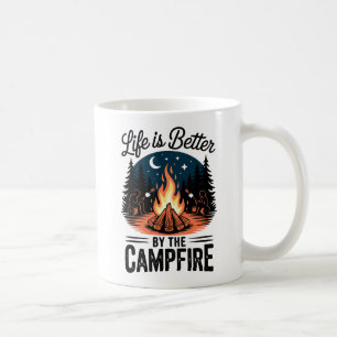 Das Leben wird durch das Lagerfeuer besser Kaffeetasse