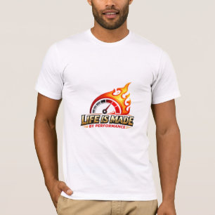 Das Leben wird durch den Leistungs-Tachometer-Flam T-Shirt