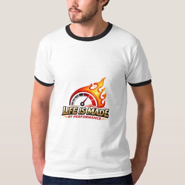 Das Leben wird durch den Performance-Flammenspeedo T-Shirt (Vorderseite)