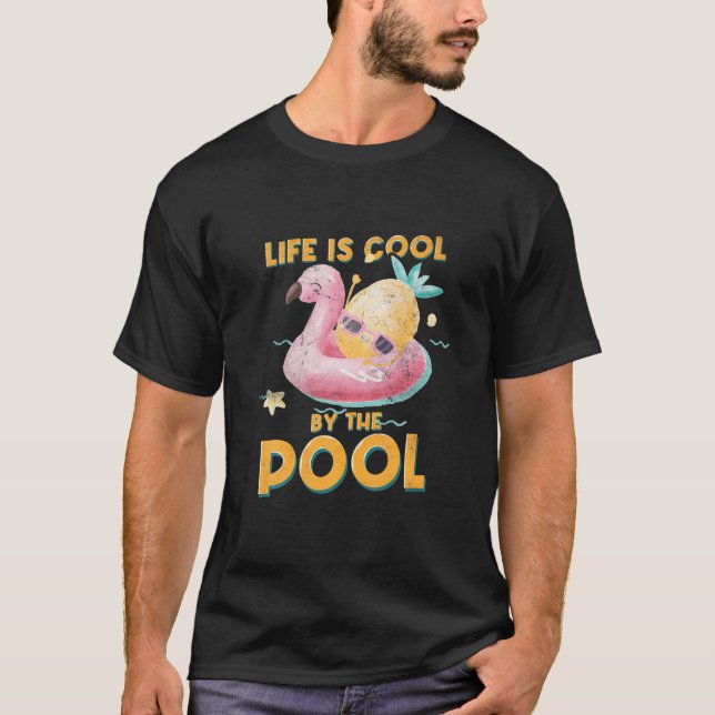 Das Leben wird durch den Pool Cool | Ocean Swimmer T-Shirt (Vorderseite)