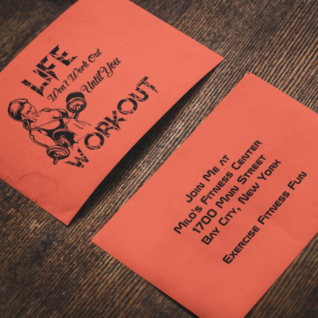 Das Leben wird erst funktionieren, wenn man die Ei Einladung (Von Creator hochgeladen)