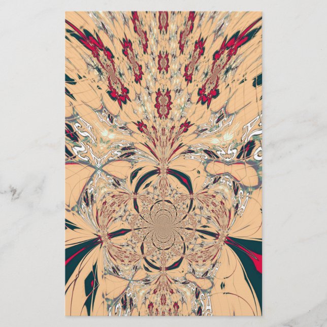 Das lebendige afrikanische Kaleidoskop: Ein Peachy Briefpapier (Vorderseite)