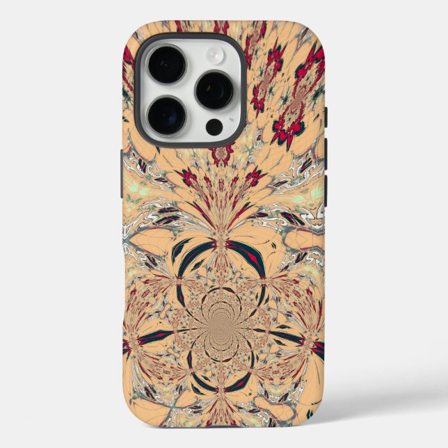 Das lebendige afrikanische Kaleidoskop: Ein Peachy Case-Mate iPhone Hülle (Rückseite)