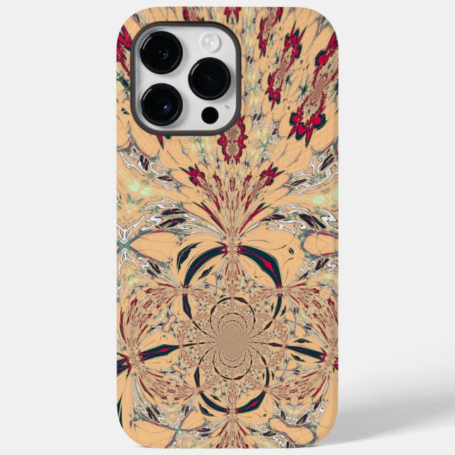 Das lebendige afrikanische Kaleidoskop: Ein Peachy Case-Mate iPhone Hülle (Rückseite)
