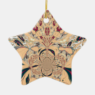 Das lebendige afrikanische Kaleidoskop: Ein Peachy Keramikornament