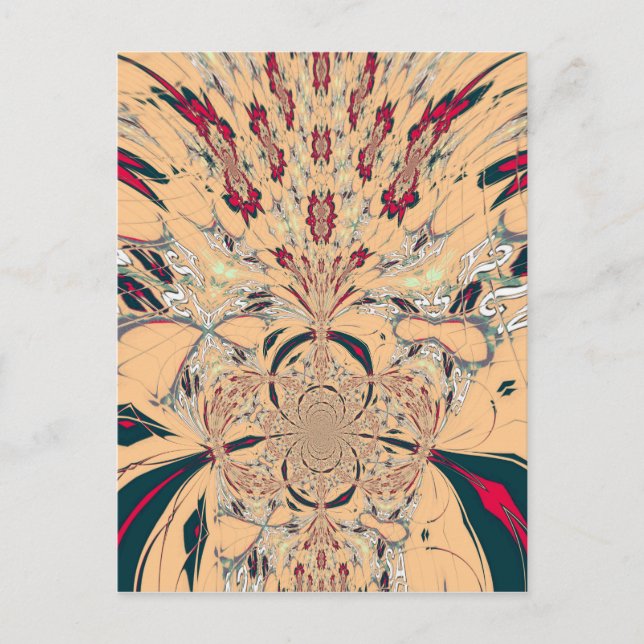 Das lebendige afrikanische Kaleidoskop: Ein Peachy Postkarte (Vorderseite)