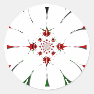 Das lebendige Kaleidoskop der Republik Kenia Schil Runder Aufkleber