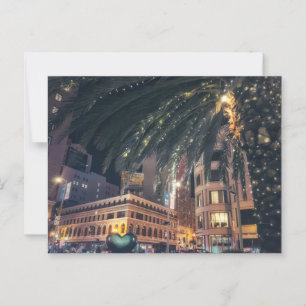 Das lebendige San Francisco Nighttime mit Palm Tre Postkarte