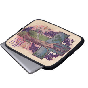 Das Lebensbaum-Kreuz Christliches Laptop Sleeve