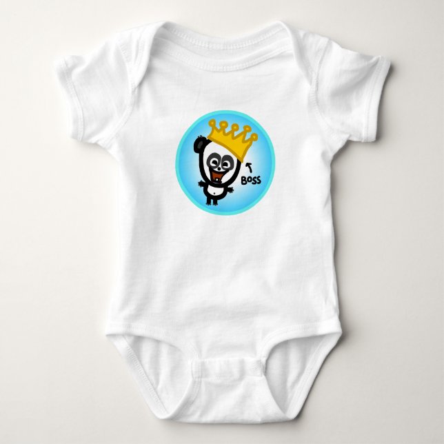 Das lebhafte Baby - Chef-Panda Strampler (Vorderseite)