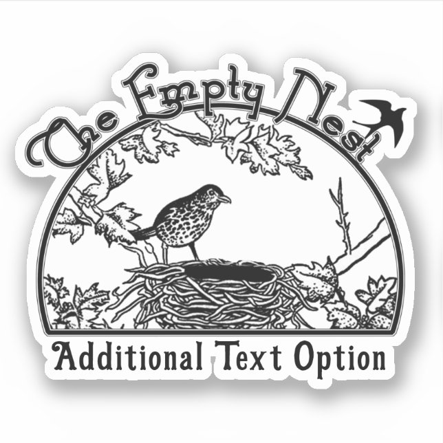 Das leere Nest Aufkleber (Vorderseite)