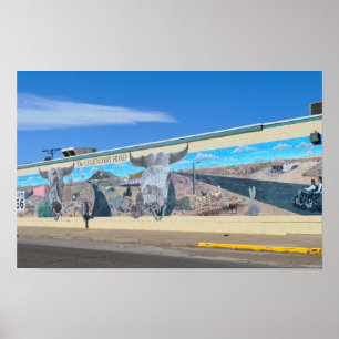"Das legendäre Straßenmuseum, Route 66, Tucumcari Poster