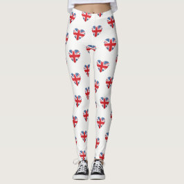 Das Leggings-Britische Herz der Frauen Leggings