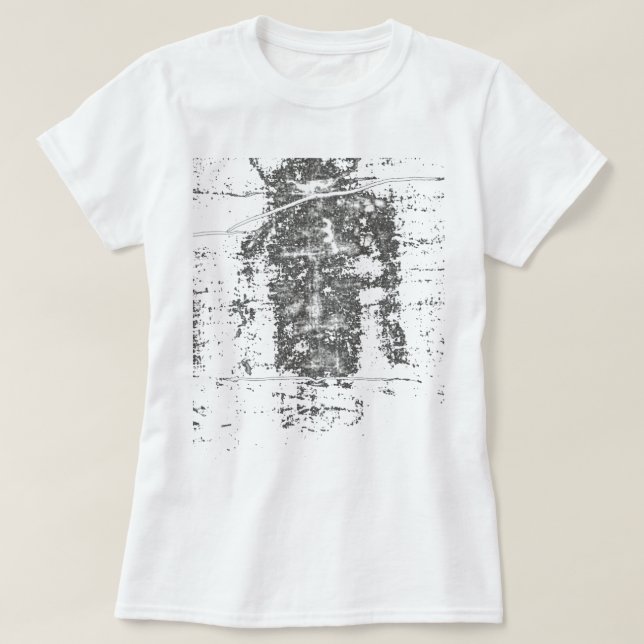 Das Leichenbart Turins Heiliges Antlitz Jesu T-Shirt (Design vorne)