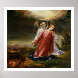 Das Leid im Garten, 1858 (Öl auf Tafel) Poster