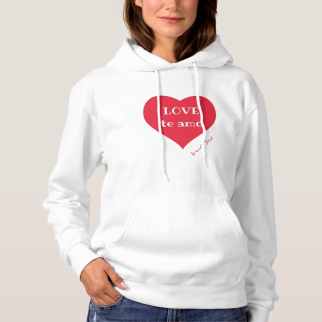 Das leidenschaftliche, gehobene Sweatshirt für Fra (Vorderseite)