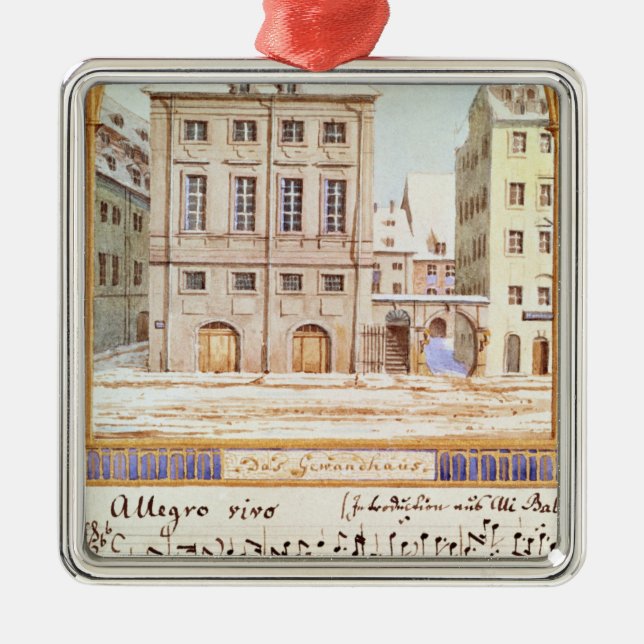 Das Leipzig Gewandhaus Ornament Aus Metall (Vorne)