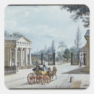 Das Leipzig-Tor, Berlin Quadratischer Aufkleber