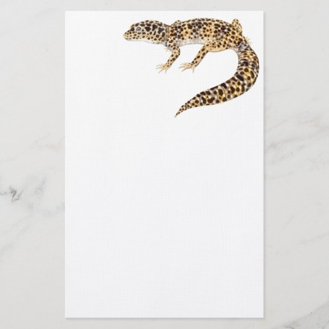 Das Leopardgecko-Briefpapier Briefpapier (Vorderseite)
