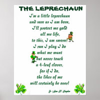 DAS LEPRECHAUN POEM POSTER