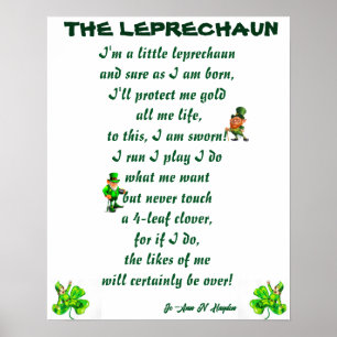 DAS LEPRECHAUN POEM POSTER