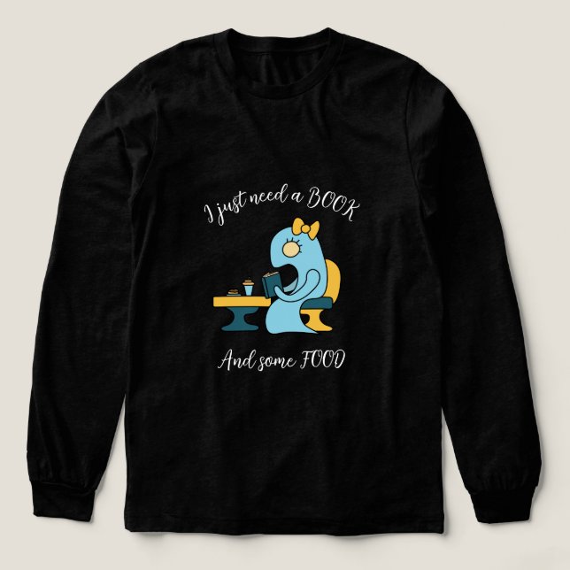 Das Lesemonster in einem Café buchen Tri-Blend Shirt (Design Vorderseite)