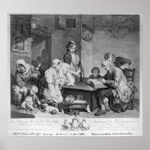 Das Lesen der Bibel Poster