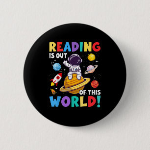 Das Lesen ist aus dieser Welt, die lustigen Bücher Button