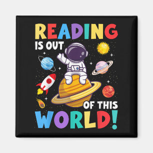 Das Lesen ist aus dieser Welt, die lustigen Bücher Magnet