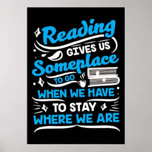Das Lesen von Geschenken gibt uns etwas. Poster