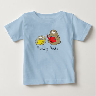 Das Lesen von Rocks Funny Book Kid's Baby T - Shir T-shirt