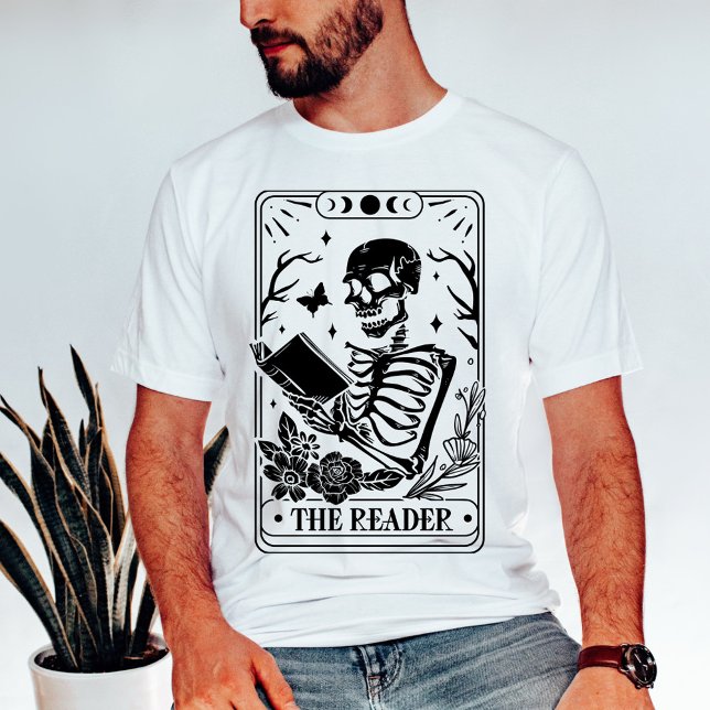 Das Leser-Tarot-Skelett T-Shirt (Von Creator hochgeladen)