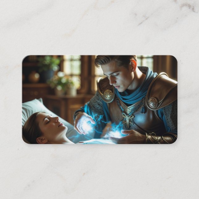 Das Lesezeichen der heilenden Touch Visitenkarte (Vorderseite)