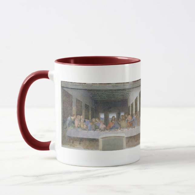 Das letzte Abendessen, 1495-97 (Fresko) Tasse (Links)