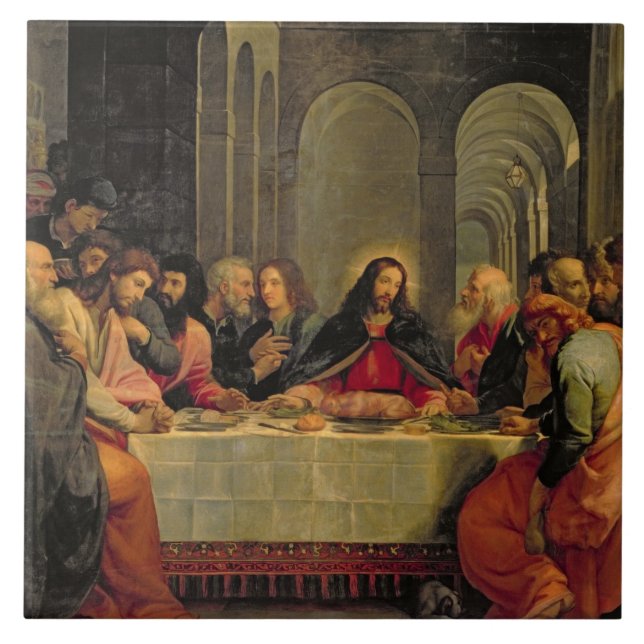 Das letzte Abendessen 2 Fliese (Vorderseite)